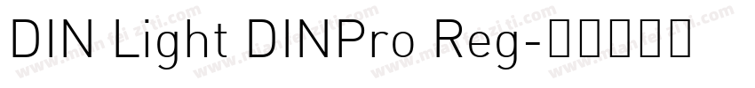 DIN Light DINPro Reg字体转换